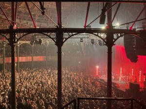the audience enjoy a gig at the Roundhouse